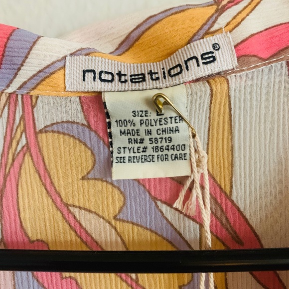 Vintage Notations top - Picture 3 of 3